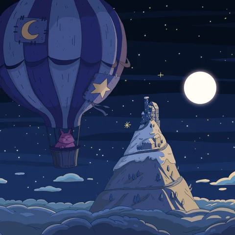 Above the Clouds, album cover artwork by Purrple Cat (2020)