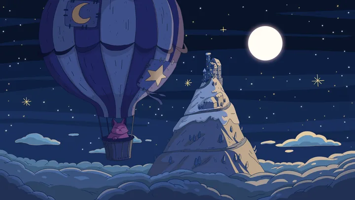 Above the Clouds, widescreen artwork by Purrple Cat (2020)