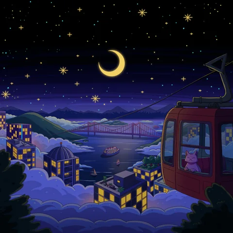 City Nights 3, album cover artwork by Purrple Cat (2026)