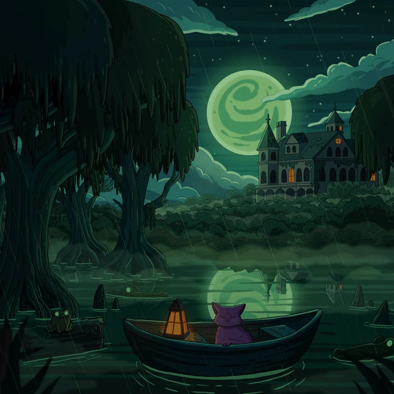 Cypress Manor, album cover artwork by Purrple Cat (2025)