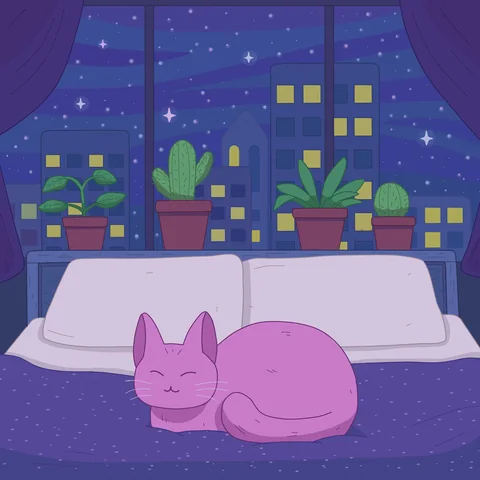Indigo Dreams, album cover artwork by Purrple Cat (2019)