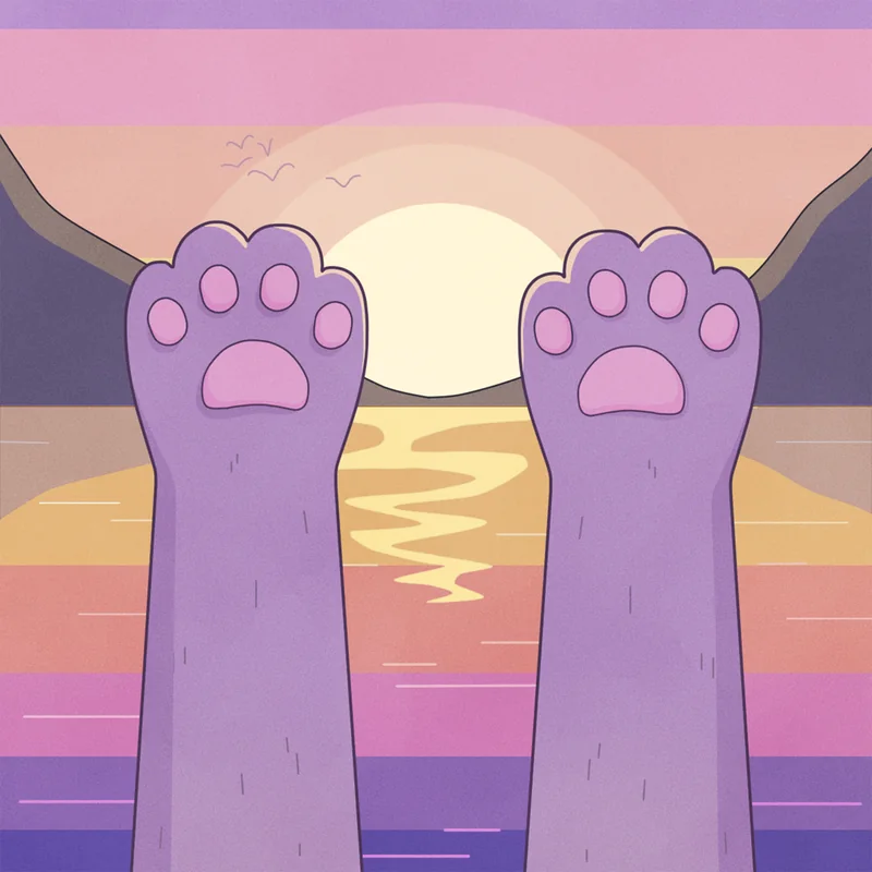 Just Relax, album cover artwork by Purrple Cat (2019)