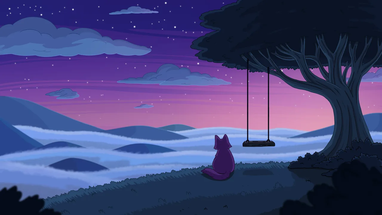 Memories, widescreen artwork by Purrple Cat
