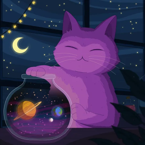 Multiverse, album cover artwork by Purrple Cat (2022)