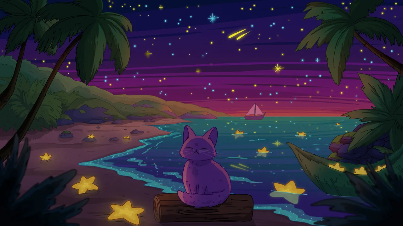 Sea of Stars 2, widescreen artwork by Purrple Cat