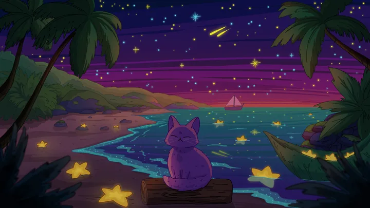 Sea of Stars 2, widescreen artwork by Purrple Cat (2023)