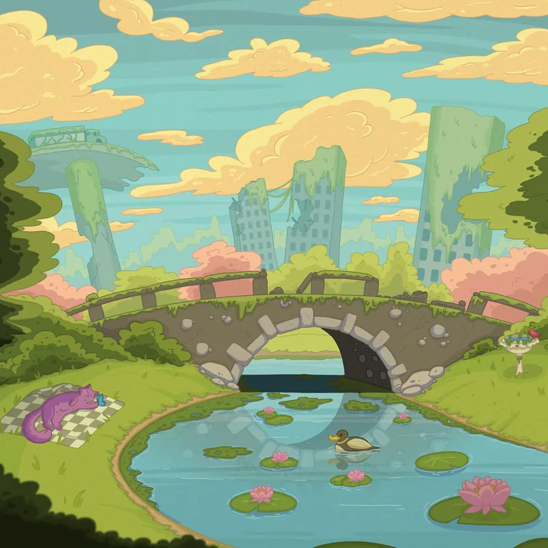 Signs of Life, album cover artwork by Purrple Cat (2022)